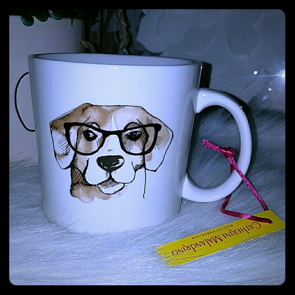 Catherine Malandrino porcelain dog mug